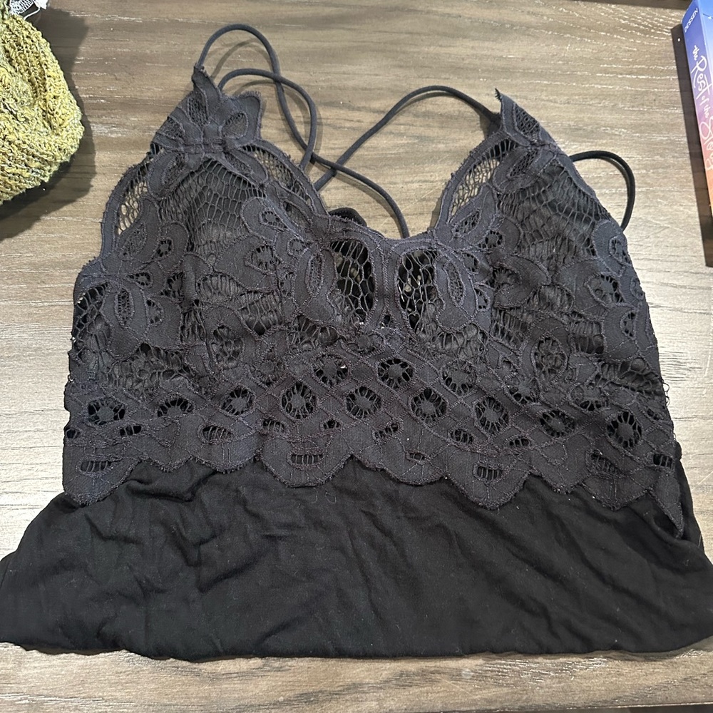 Black lace body suit size large